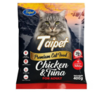 Taipet Premium Chicken & Tuna Dry Cat Food for Adult 400g